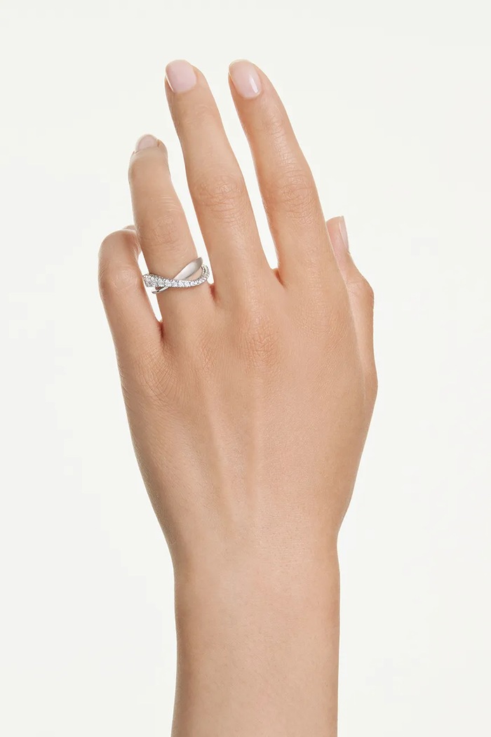 Prsteň Swarovski HYPERBOLA 5714956 strieborná