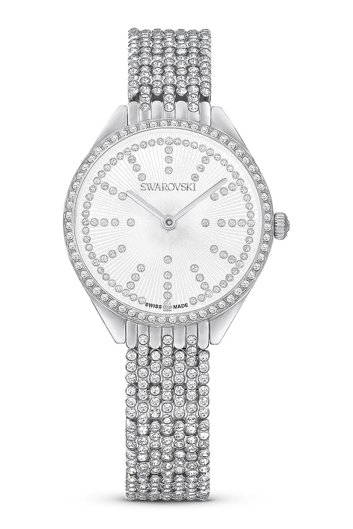 Hodinky Swarovski SWAROVSKI ATTRACT strieborná 5742479
