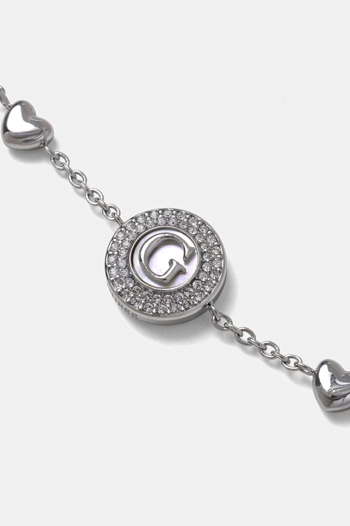 Guess náramok dámsky z nehrdzavejúcej ocele G TALISMAN JUBB06.208JW strieborná SS26