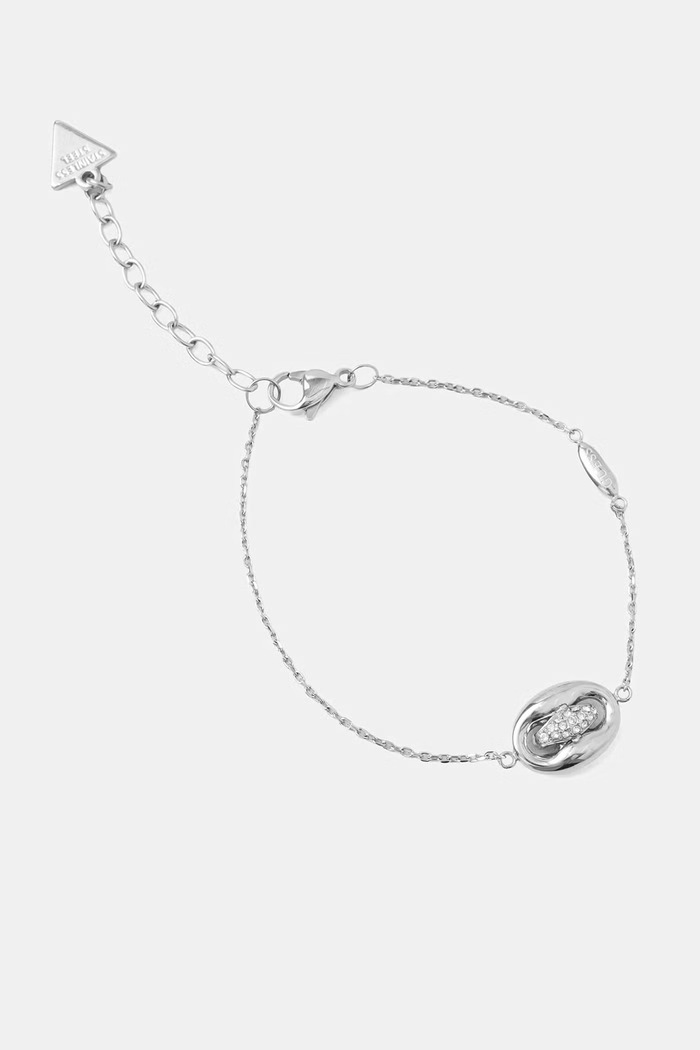 Guess Гривна женска от неръждаема стомана MARINA сребърен JUBB06.224JW
