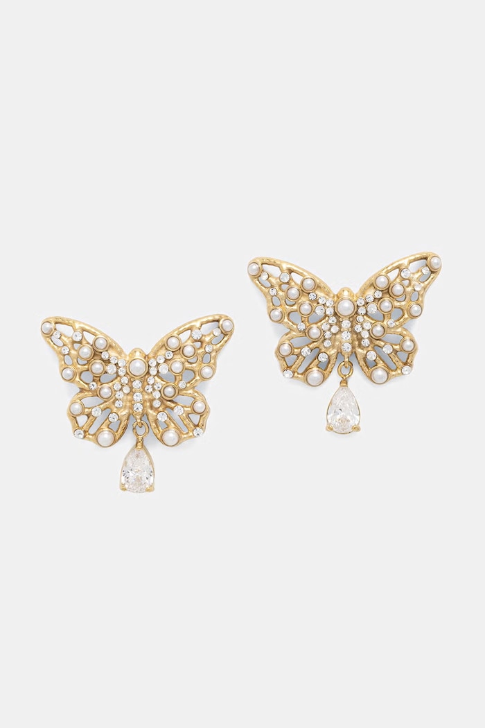Guess σκουλαρίκια Γυναικεία BORBOLETA χρυσαφί JUBE06.117JW