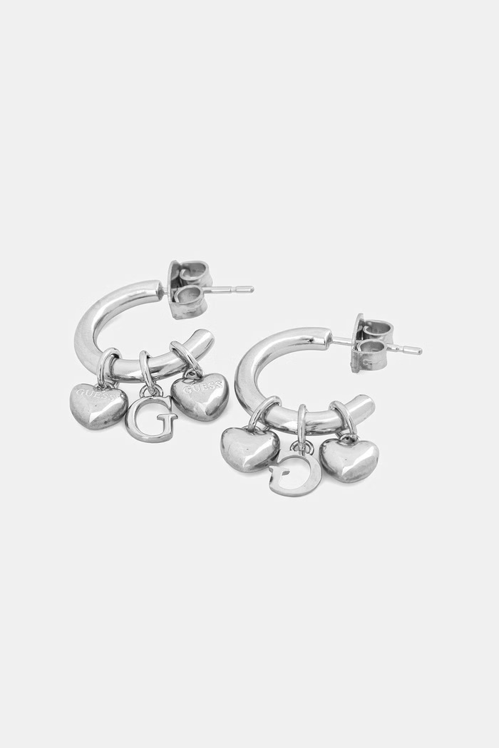 Guess náušnice dámske z nehrdzavejúcej ocele G TALISMAN JUBE06.198JW strieborná SS26