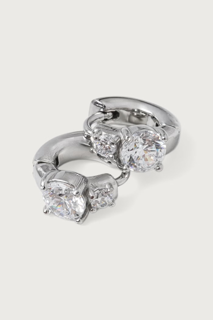 Guess Női rozsdamentes acél fülbevaló PIERCING STUDIO JUBE06.270JW ezüst SS26