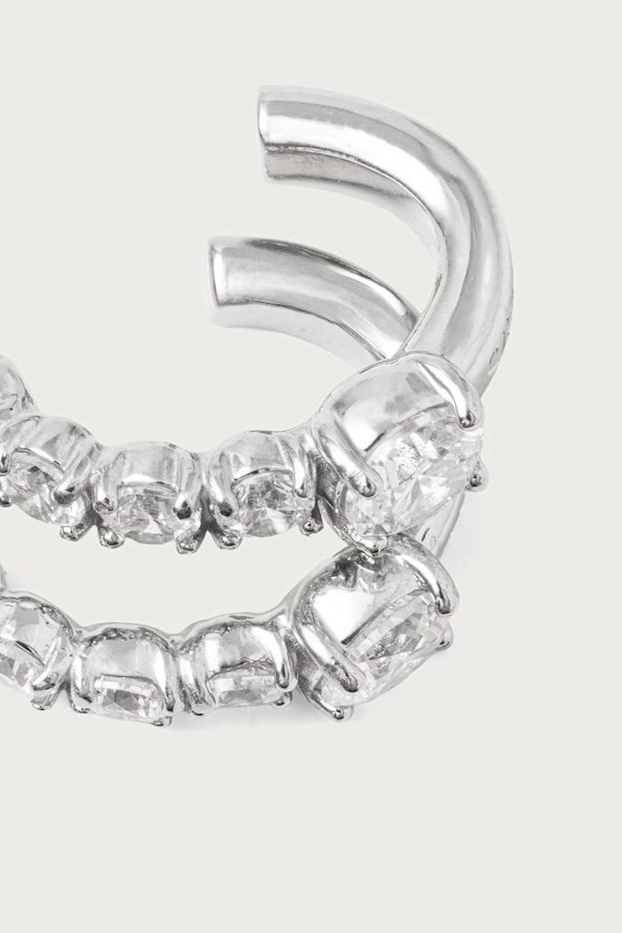 Doplňky Guess Náušnice dámské z nerezové oceli PIERCING STUDIO JUBE06.272JW stříbrná