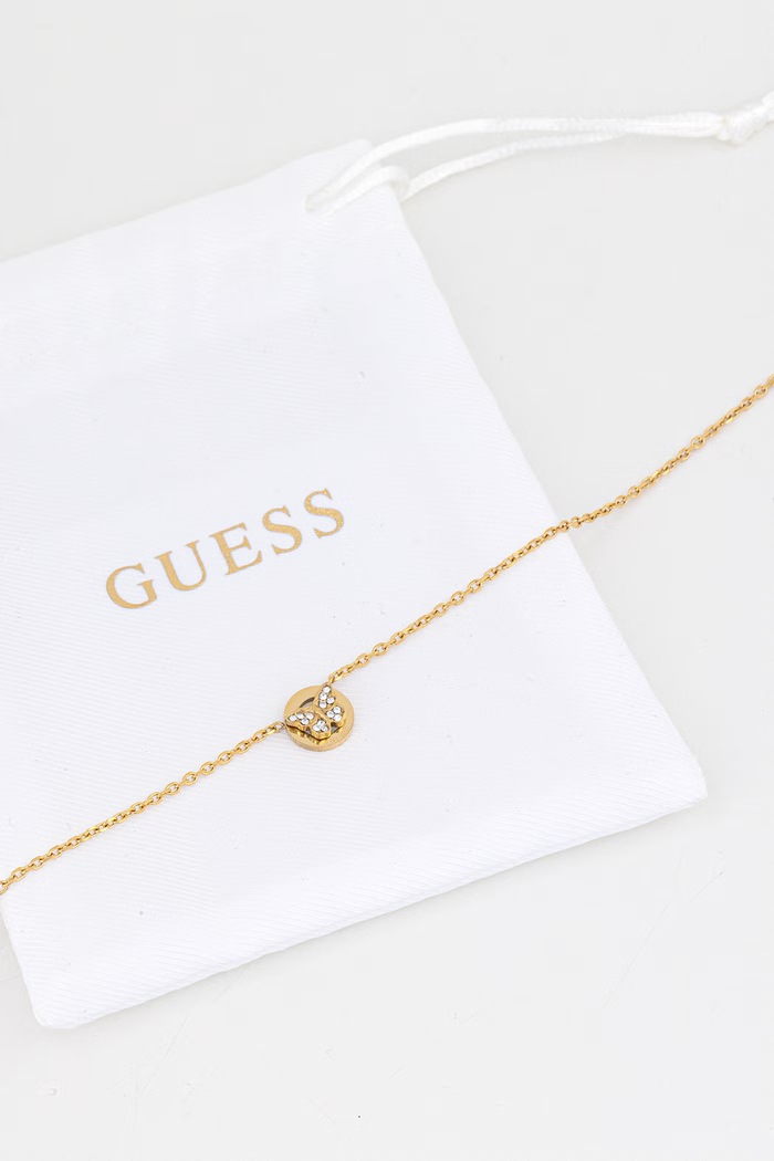 Doplňky Guess řetízek dámský nerezový BORBOLETA JUBN06.134JW zlatá