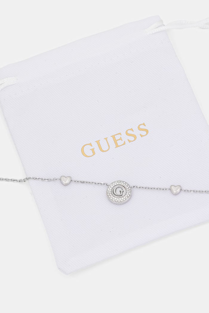 Doplňky Guess řetízek dámský z nerezové oceli G TALISMAN JUBN06.207JW stříbrná