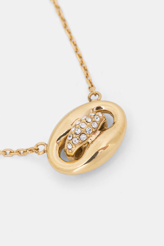 Guess řetízek dámský z nerezové oceli MARINA JUBN06.223JW zlatá SS26