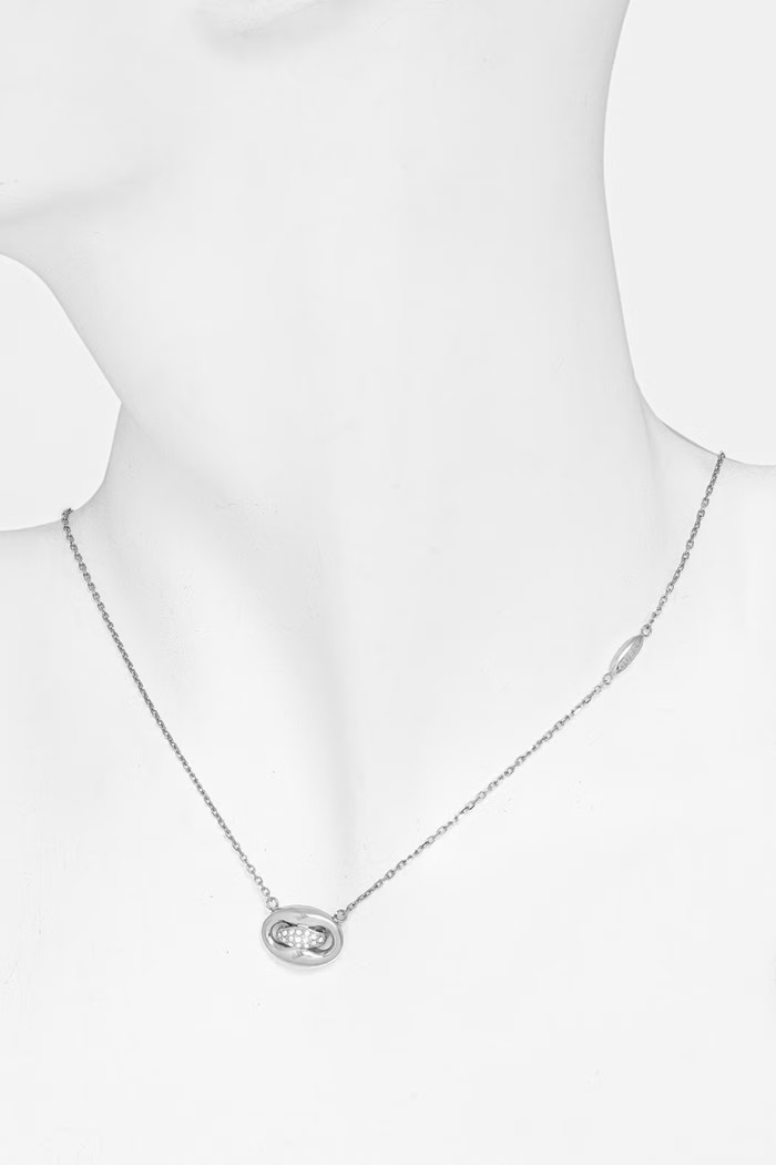 Doplňky Guess řetízek dámský nerezový MARINA JUBN06.223JW stříbrná