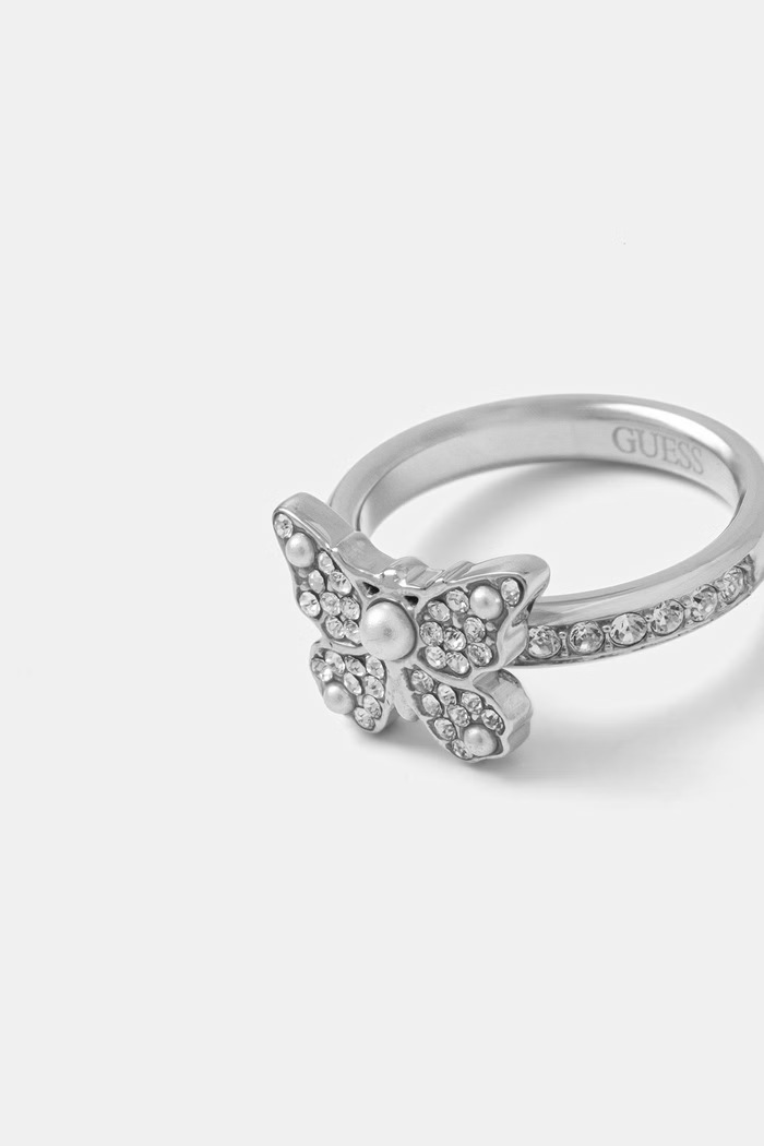 Guess Пръстен Женски BORBOLETA JUBR06.126JW сребърен SS26