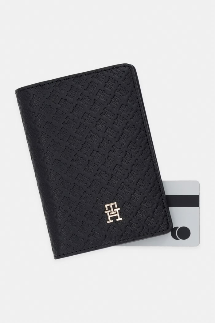 Tommy Hilfiger Husă pentru pașaport pentru femei negru AW0AW18501