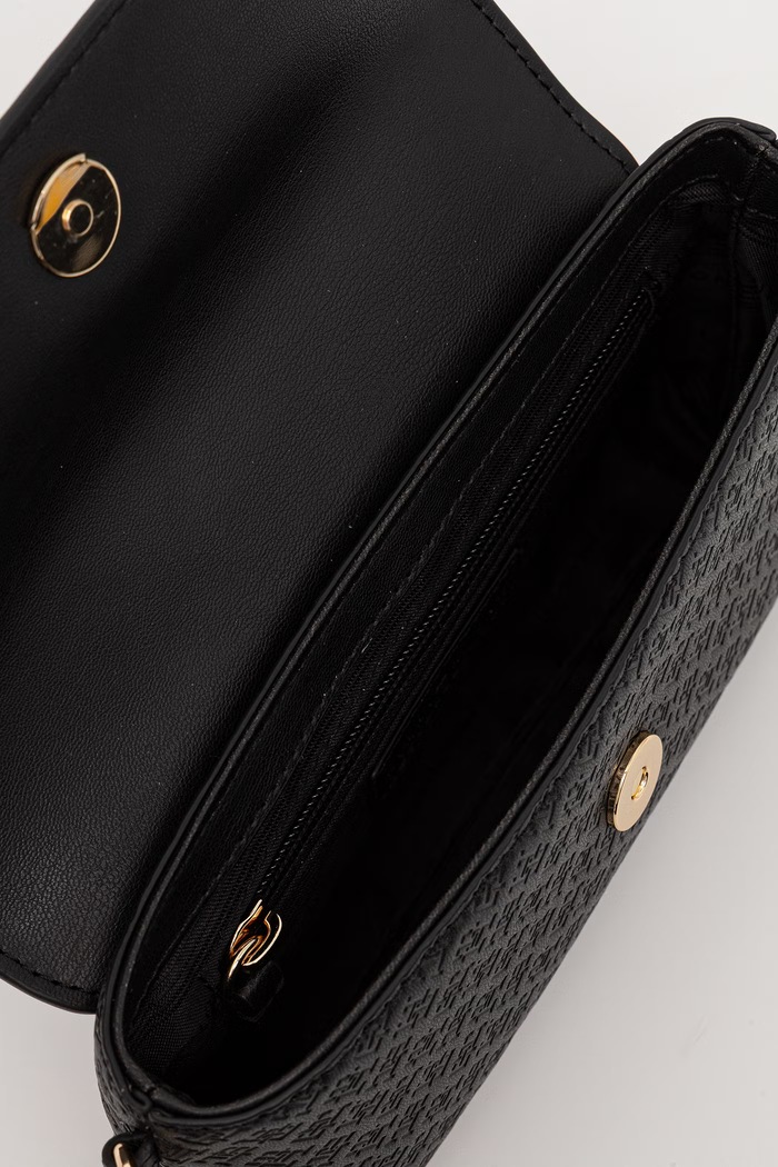 Tommy Hilfiger săculeț pentru femei, cu imitație de piele negru AW0AW18602