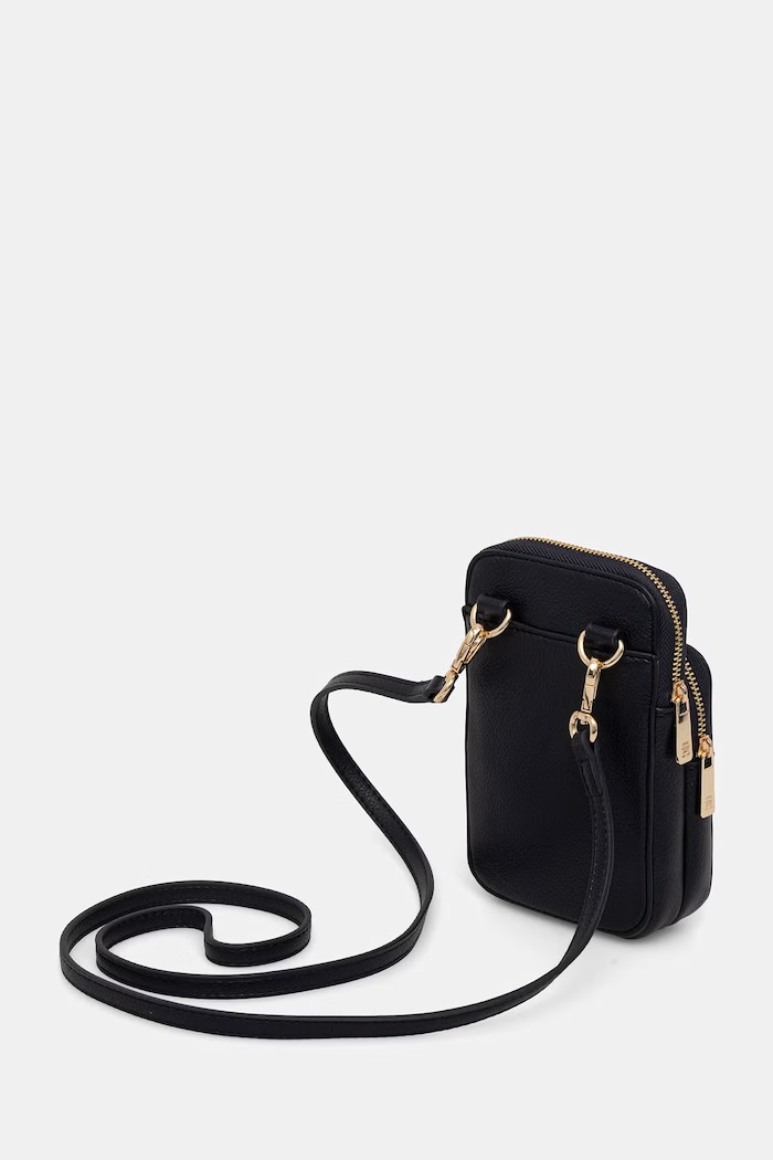 Akcesoria Tommy Hilfiger pokrowiec na telefon damski z imitacji skóry AW0AW18659 granatowy