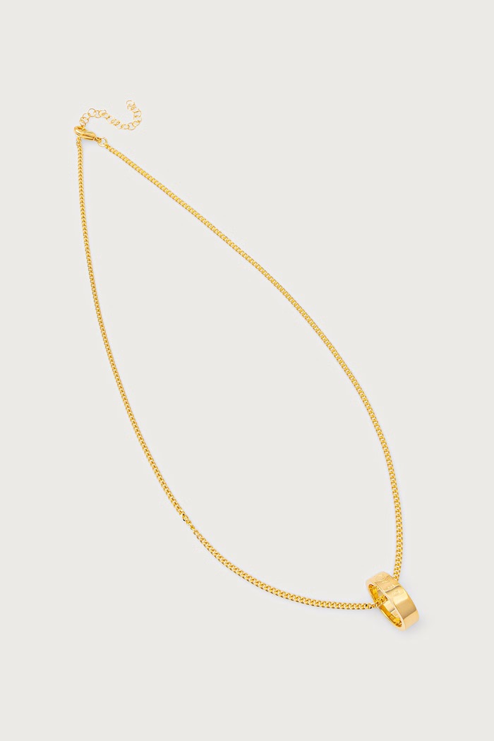 MM6 Maison Margiela naszyjnik damski mosiężny złoty SM6UU0048.P7296.951