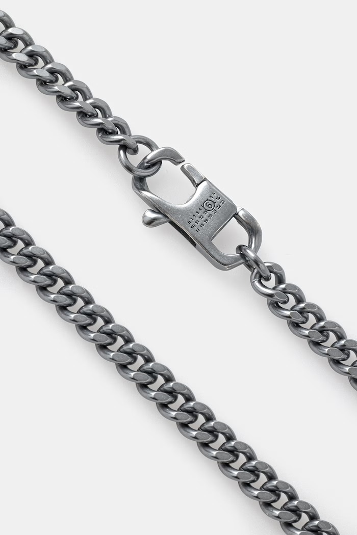 Κολιέ MM6 Maison Margiela SM6UU0083.SV0235.954 ασημί SS26