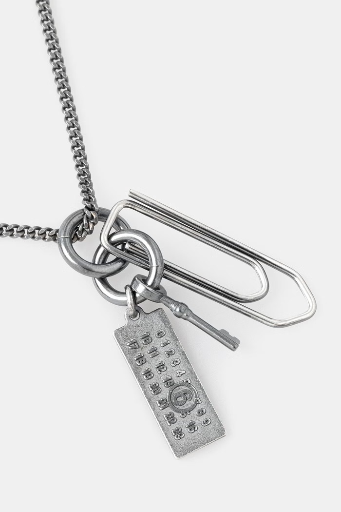 Колие MM6 Maison Margiela SM6UU0093.P8601.954 сребърен SS26