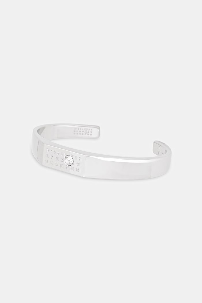 MM6 Maison Margiela βραχιόλι μεταλλικό γυναικείο SM6UY0104.P8859.951 ασημί SS26