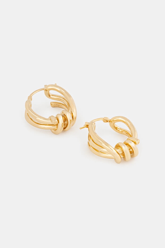 Náušnice MM6 Maison Margiela zlatá SM6VG0107.P8858.950