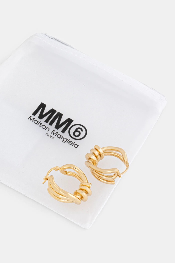 Doplnky Náušnice MM6 Maison Margiela SM6VG0107.P8858.950 zlatá