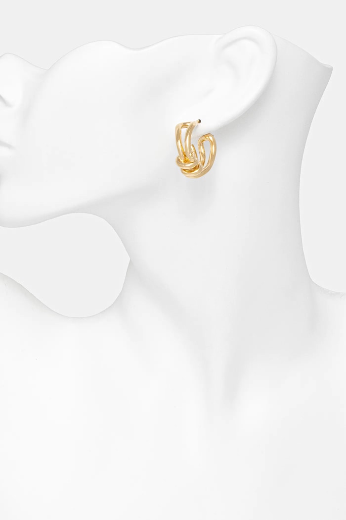 Náušnice MM6 Maison Margiela zlatá SM6VG0107.P8858.950