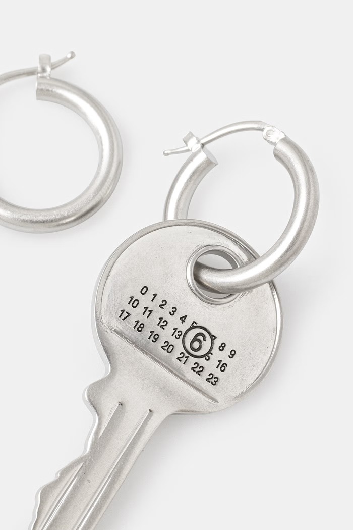 MM6 Maison Margiela Fülbevaló SM6VG0111.P7105.952 ezüst SS26