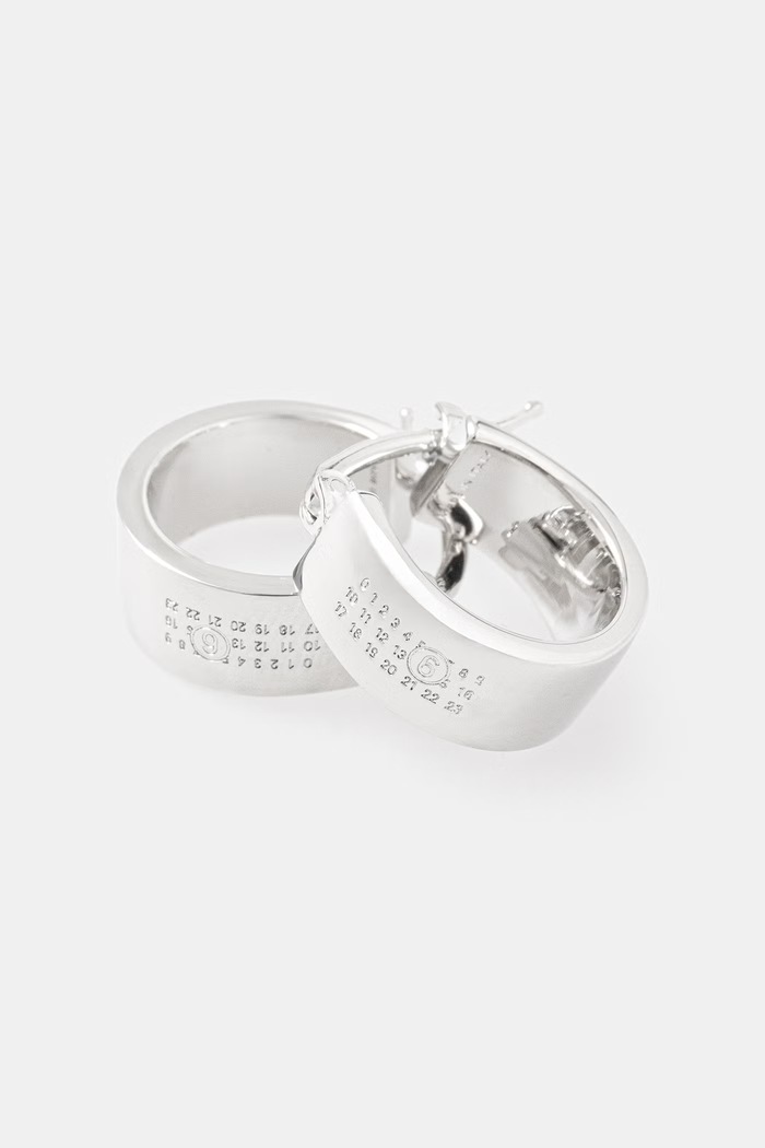 Αξεσουάρ Σκουλαρίκια MM6 Maison Margiela SM7VG0102.SV0310.951 ασημί