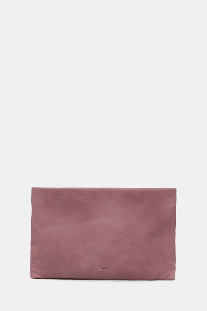 AllSaints geantă plic pentru femei, din piele BETTINA roz W216XE