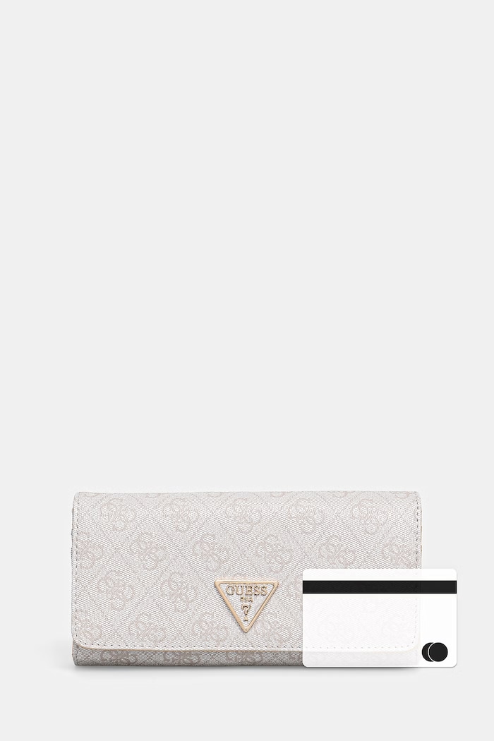 Guess portofel pentru femei, din imitație de piele LAUREL SWSG74.59155 bej