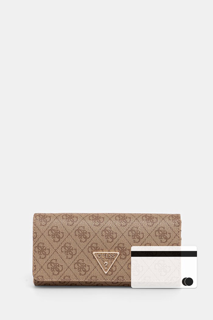 Guess portofel pentru femei, din imitație de piele LAUREL SWSG74.59155 bej