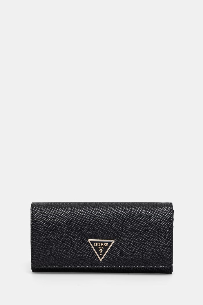 Guess Peňaženka dámska z imitácie kože LAUREL čierna SWZG74.59155