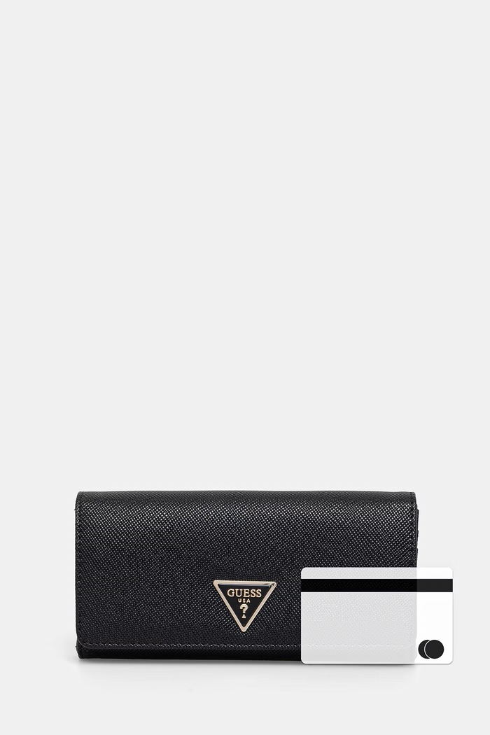 Guess Peňaženka dámska z imitácie kože LAUREL SWZG74.59155 čierna