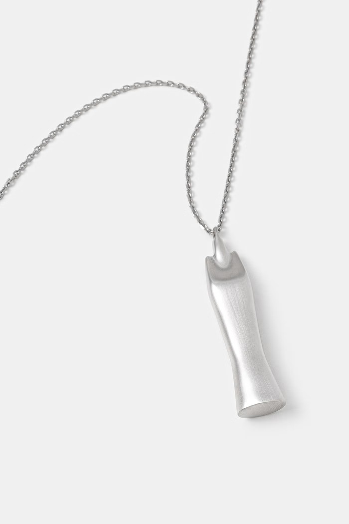 Rick Owens DRKSHDW Sister Men's necklace RJ0000131.MMT silver SS26