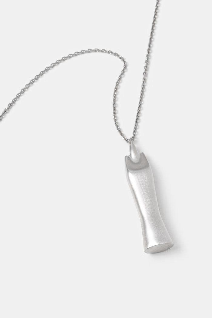 Rick Owens DRKSHDW Sister Men's necklace RJ0000131.MMT silver SS26
