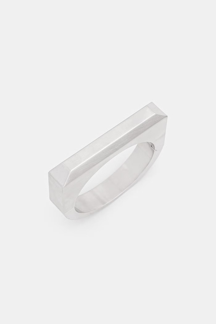 Rick Owens DRKSHDW Braccialetto Beveled RJ0000058.MMA argento SS26