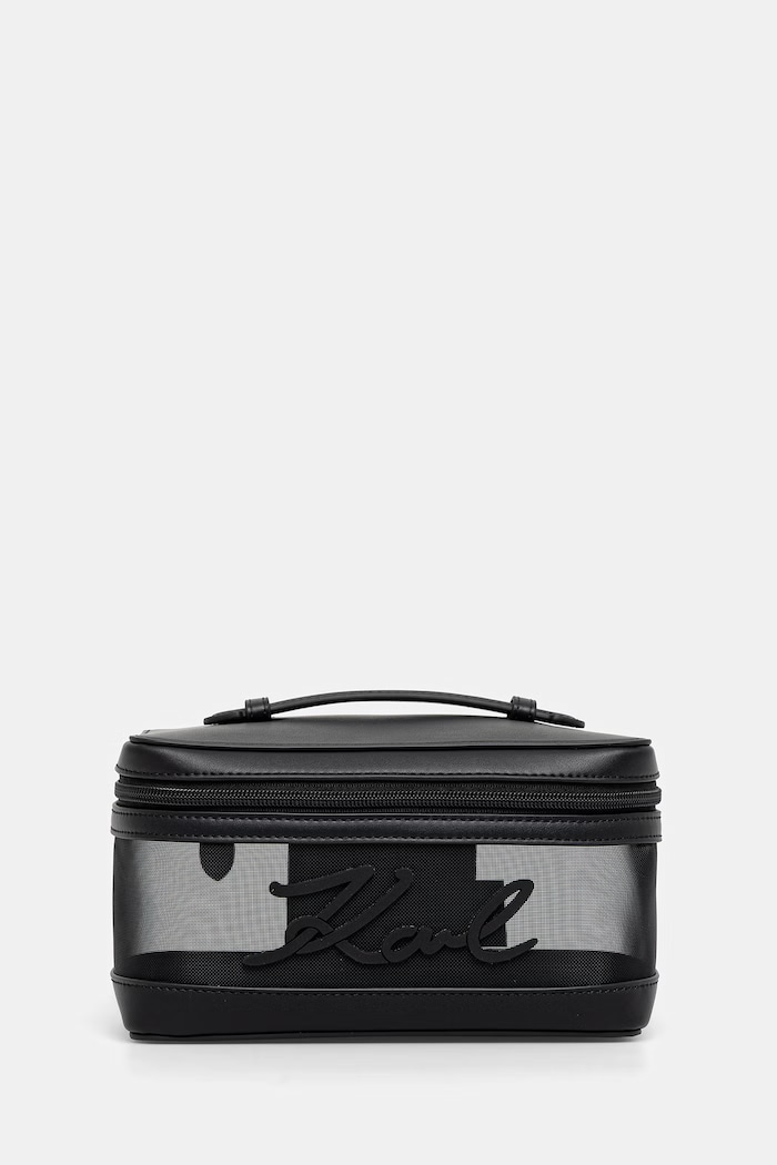 Karl Lagerfeld kozmetická taška dámska K/SIGNATURE čierna B2W46077