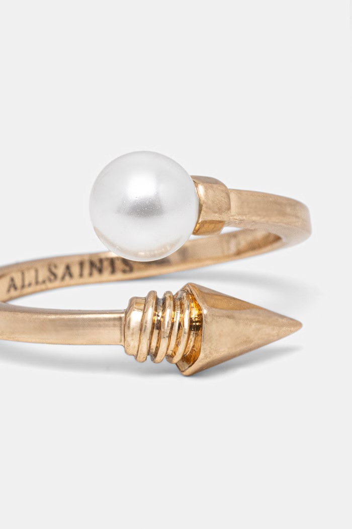 AllSaints prstýnek dámský kovový 37568577BRS126 zlatá SS26