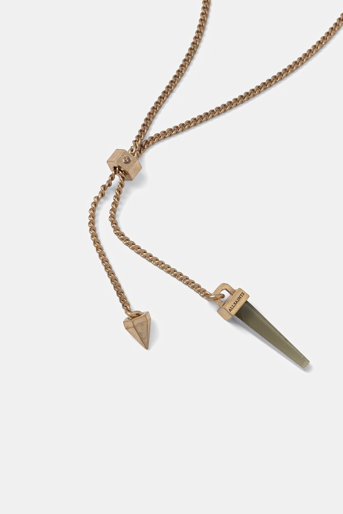 AllSaints náhrdelník dámsky kovový 37568592BRS711 zlatá SS26