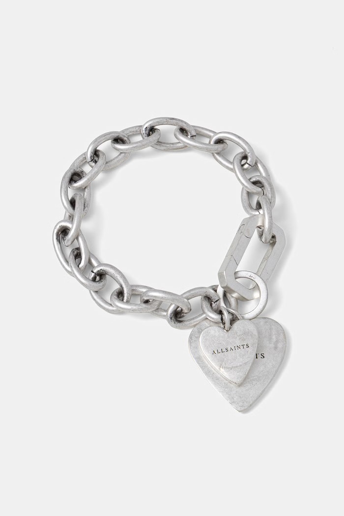 AllSaints náramok dámsky kovový strieborná 37569351SLV041
