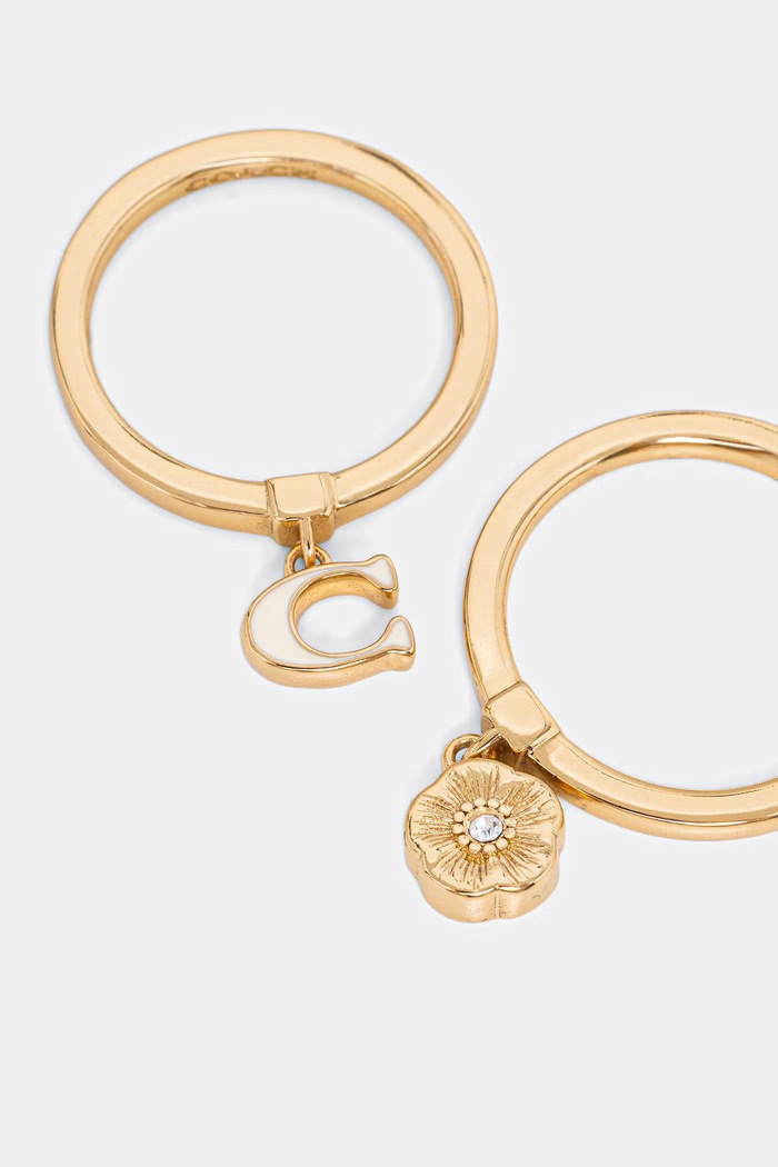 Coach prstýnek dámský 2-pack 37572188GLD100 zlatá SS26