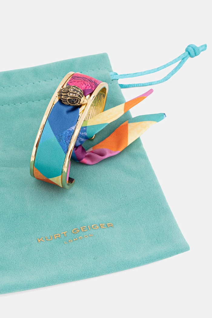 Akcesoria Kurt Geiger London bransoletka damska metalowa z cyrkonią 5624269429 multicolor