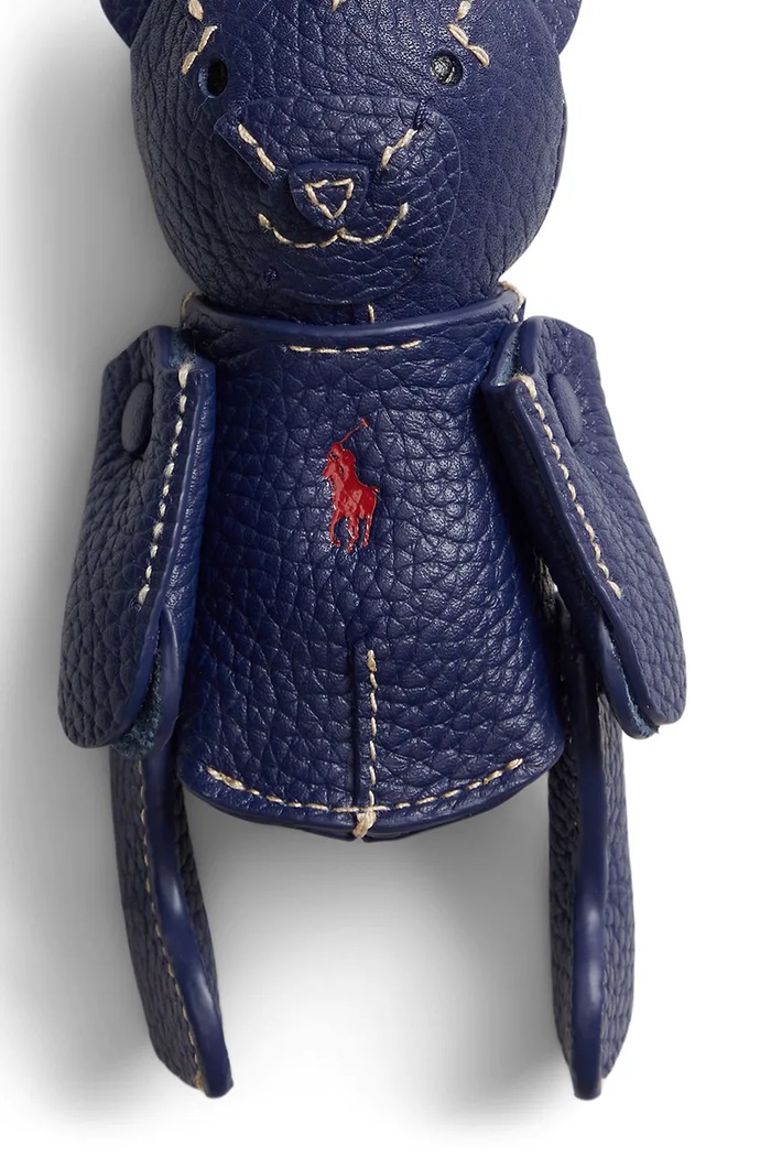 Accesorii Polo Ralph Lauren pandantiv pentru femei, din piele 427P13276 bleumarin