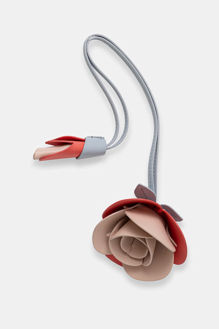 Furla breloc pentru femei, din piele Allegra Rose Charm bej WK00436.BX3175.4523S
