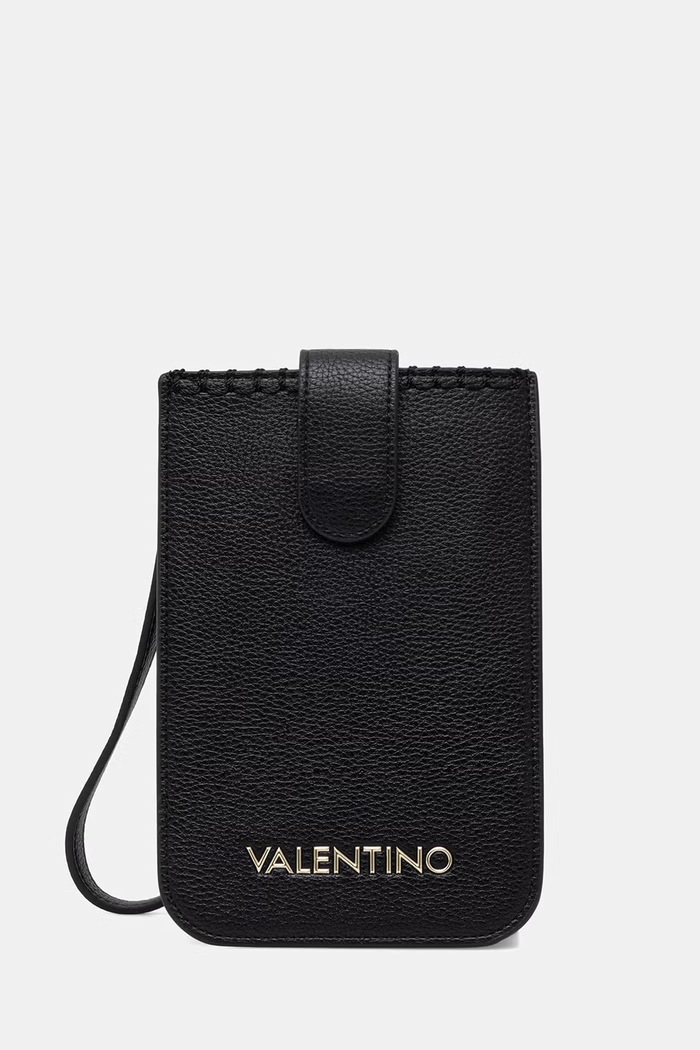 Valentino Bags калъф за телефон дамски от имитация на кожа ALEKSANDRA черен VPS9W982