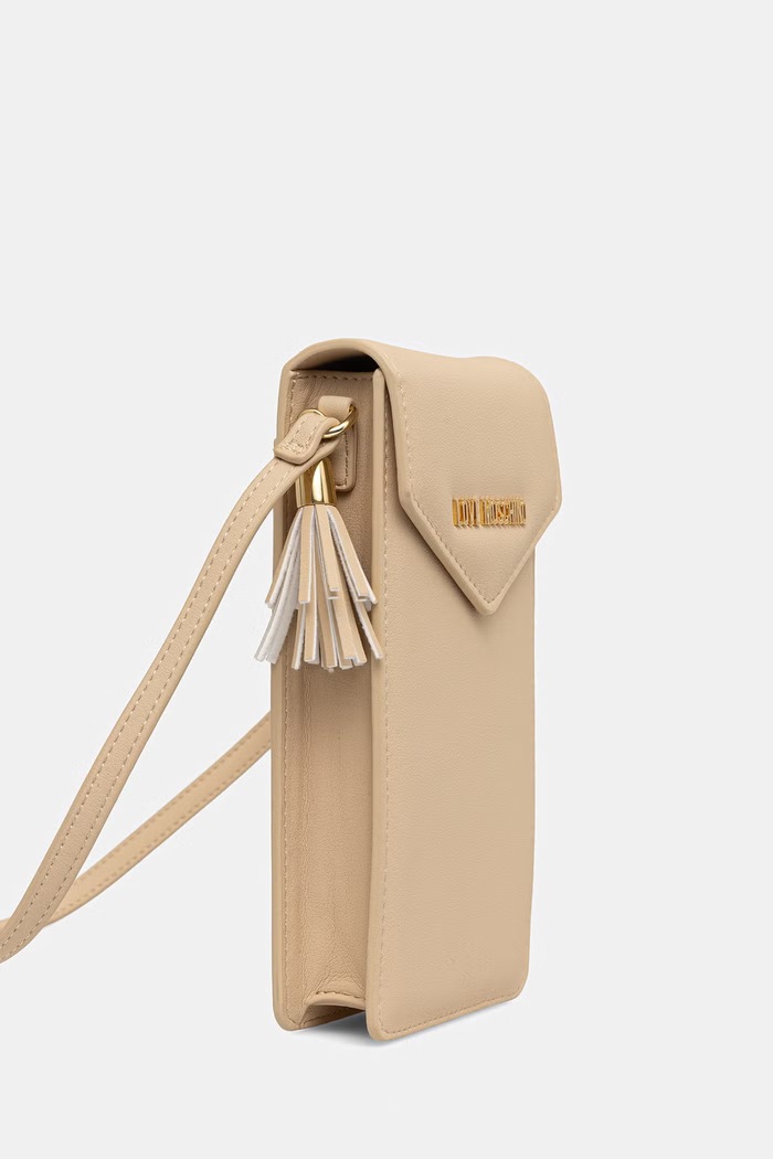 Love Moschino etui damskie z imitacji skóry JC5687PP0OKD0110 beżowy SS26