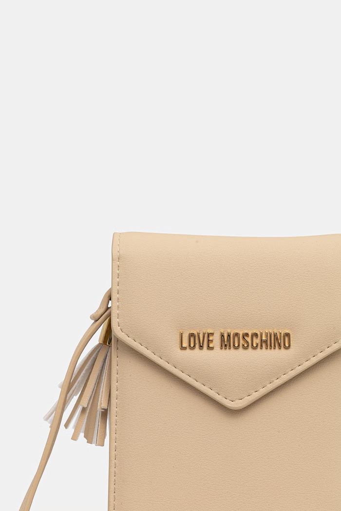 Love Moschino etui damskie z imitacji skóry beżowy JC5687PP0OKD0110