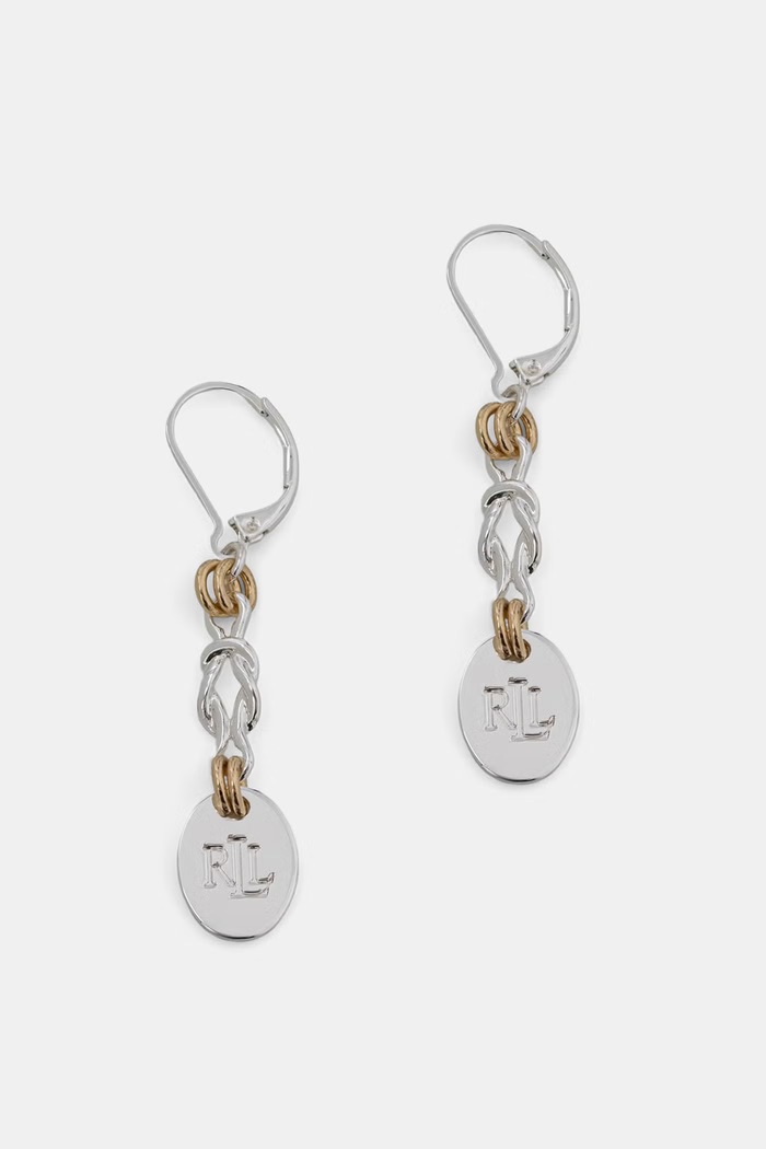 Lauren Ralph Lauren Náušnice dámske kovové strieborná 14G01406