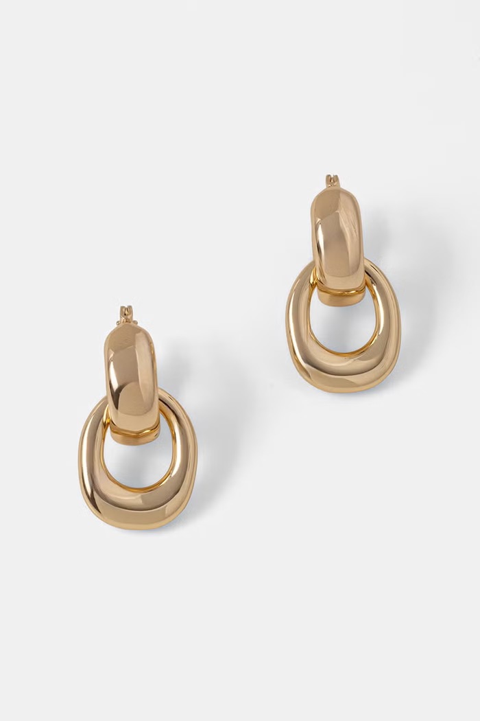 Lauren Ralph Lauren náušnice dámske kovové zlatá 14G01434