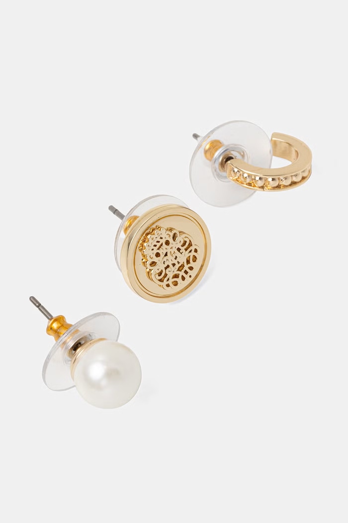 Lauren Ralph Lauren sada náušníc dámskych kovových 3-pak 14G01409 zlatá SS26