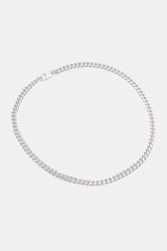 HATTON LABS CLASSIC CUBAN CHAIN L ogrlica srebrna za žene srebrna HL.W4.385.SL.S18