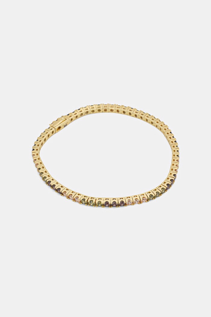 HATTON LABS CLASSIC TENNIS BRACELET M narukvica srebrna za žene zlatna HL.W4.801.23.S8