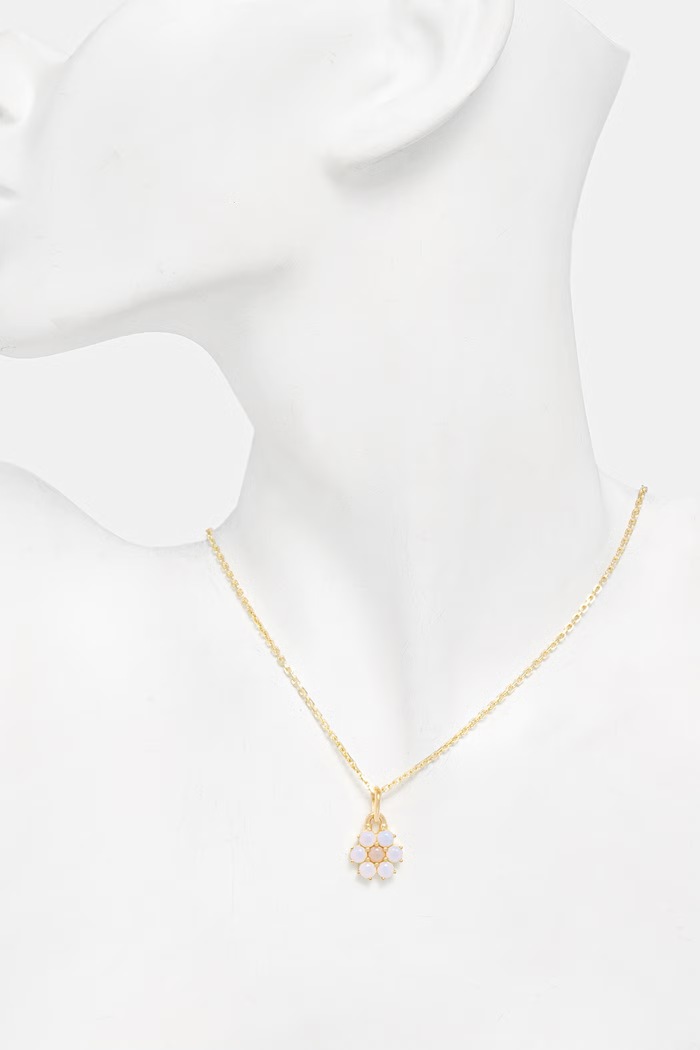 Akcesoria HATTON LABS DAISY PENDANT naszyjnik z zawieszką ze srebra damski HL.S5.169.19.S18 złoty